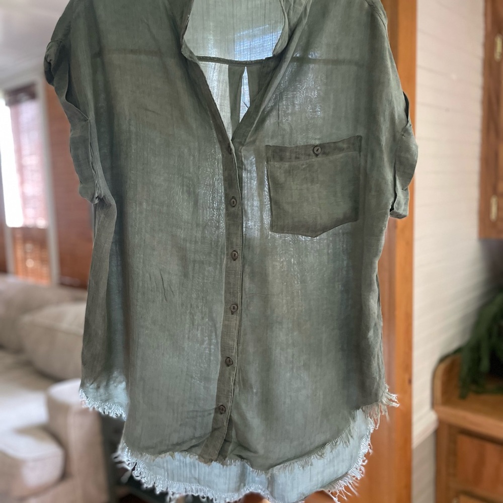 Umgee Olive Blouse